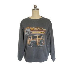 Vintage Route 66 Crewneck Sweatshirt